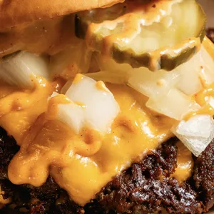 Triple Smash with Fries