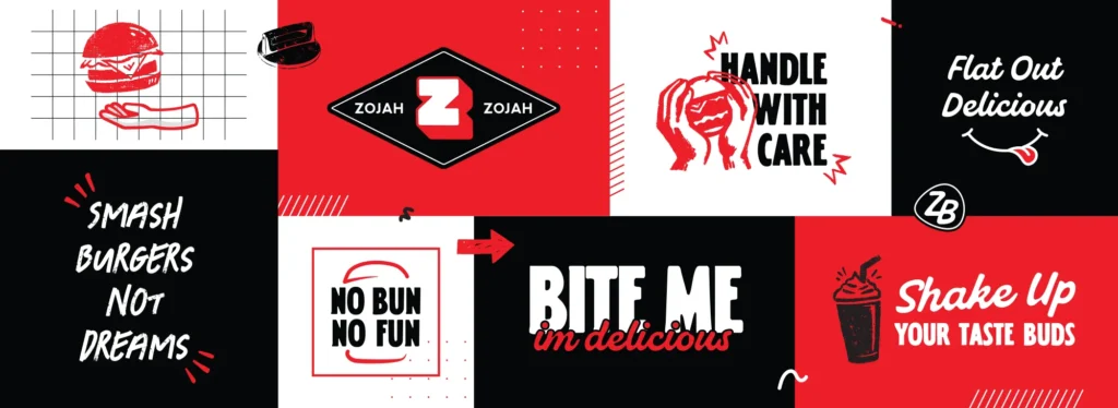 Zojah Burger Menu - Smash Burgers not Dreams